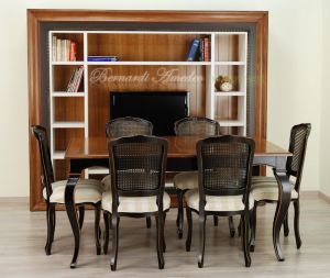 SE09 SN Parisian Chair Lacquered Black Worn Upholstered Seat 07